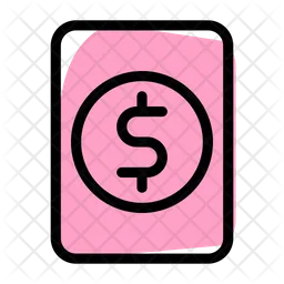 Dollar File  Icon