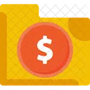 Dollar File Folder  Icon