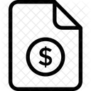 Dollar file  Icon