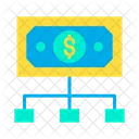 Dollarfluss  Symbol