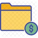 Dollar Folder Income Icon