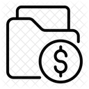 Dollar Folder  Icon