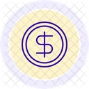 Dollar Geld Schwarzer Umriss Symbol Symbol