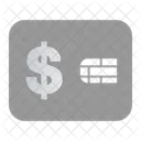 Dollar-Geldkarte  Symbol