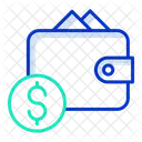 Dollar-Geldbörse  Symbol