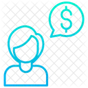 Dollar-Konversation  Symbol