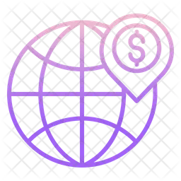 Dollar Global Location  Icon