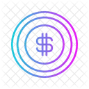Dollar gradient  Icon