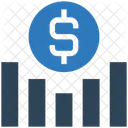 Dollar Graph  Icon