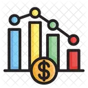 Dollar graph  Icon