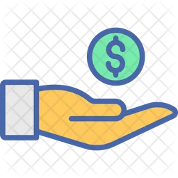 Dollar hand  Icon
