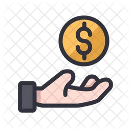 Dollar hand  Icon