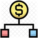 Dollar Hierarchy Structure Connection Icon