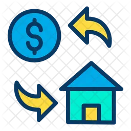 Dollar Home Cost  Icon