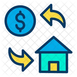 Dollar Home Cost  Icon