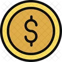 Dollar Coin Money Icon