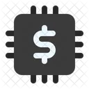 Dollar Digital Currency Technology Icon