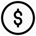 Dollar Coin Currency Icon