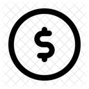 Dollar Coin Currency Icon