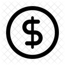 Dollar Coin Currency Icon