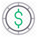 Dollar Coin Chip Icon