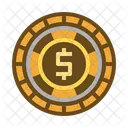 Dollar Coin Money Icon