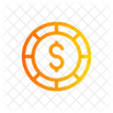 Dollar Money Sign Coin Icon