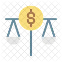 Dollar Balance Scale Icon