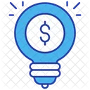 Bulb With Dollar Sign Icon