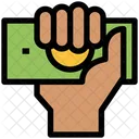 Dollar In Hand  Icon