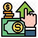 Money Hand Growth Icon