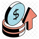 Dollar Increase Money Increase Profit Icon