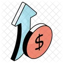 Dollar Increase Money Increase Profit Icon