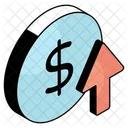 Money Increase Dollar Increase Profit Icon