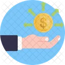 Accounting Hand Coin Icon