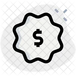 Dollar Label  Icon