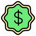 Dollar label  Icon