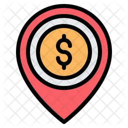 Dollar Location  Icon