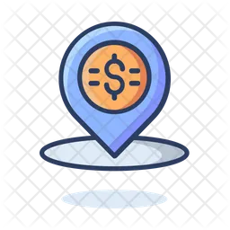 Dollar Location  Icon