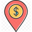 Dollar Location  Icon
