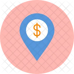 Dollar Location  Icon