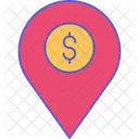 Dollar Location Bank Destination Icon