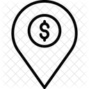 Dollar Location Bank Destination Icon