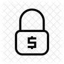Dollar Lock  Icon