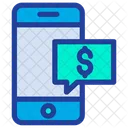 Mobile Chat Dollar Chat Icon