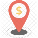 Dollar Map Pin Icon