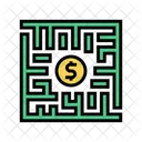 Dollar Maze  Icon