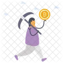 Dollar Mining Money Mining Exploring Money Icon
