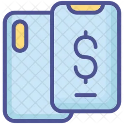 Dollar Mobile Phone  Icon