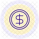 Dollar Money Black Outline Icon Icon